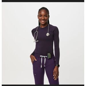 Figs Salta seamless underscrub long sleeve top size M